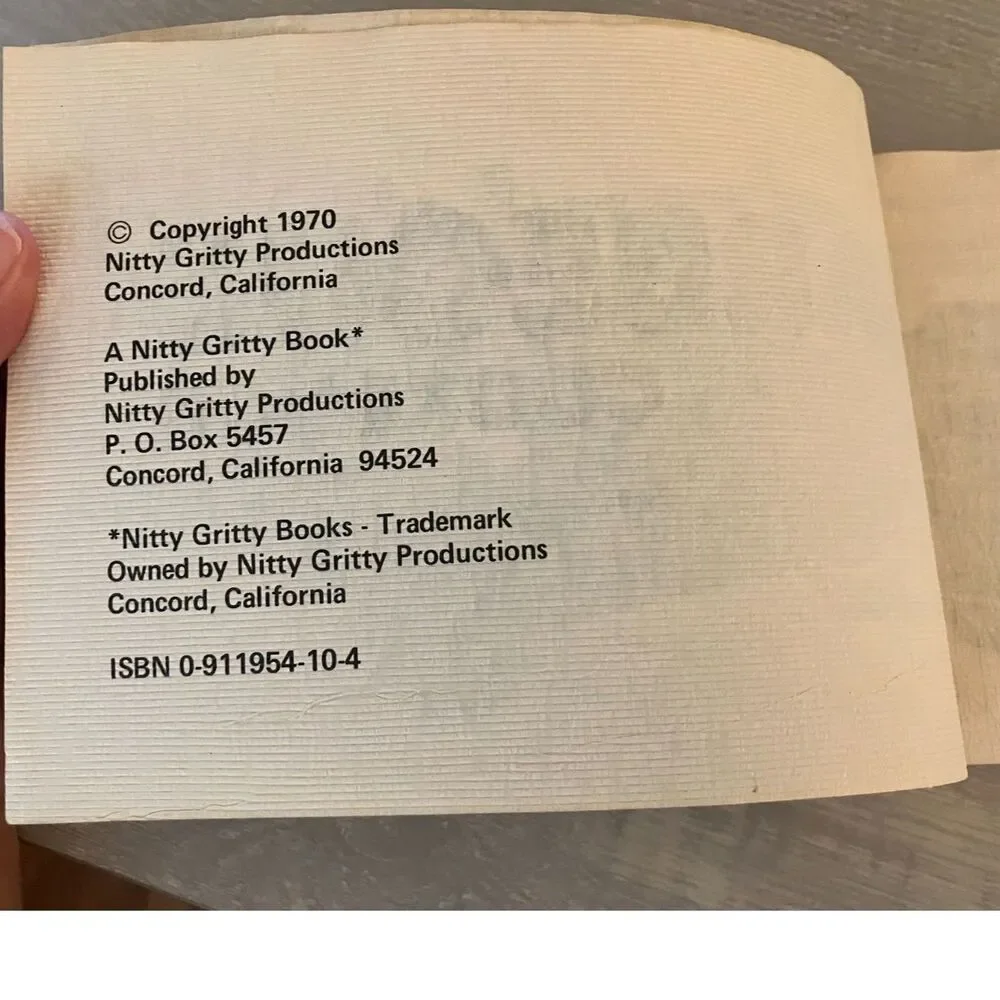 Nitty Gritty Barbecue cookbook - 1970